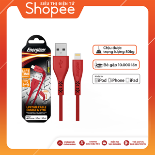 Cáp Lightning LW Energizer 1.2m - C41UBLIG