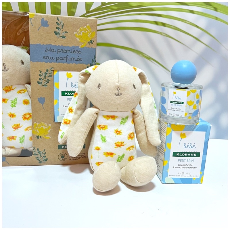 Set nước hoa Pháp cho bé KLORANE bébé tặng kèm thỏ bông