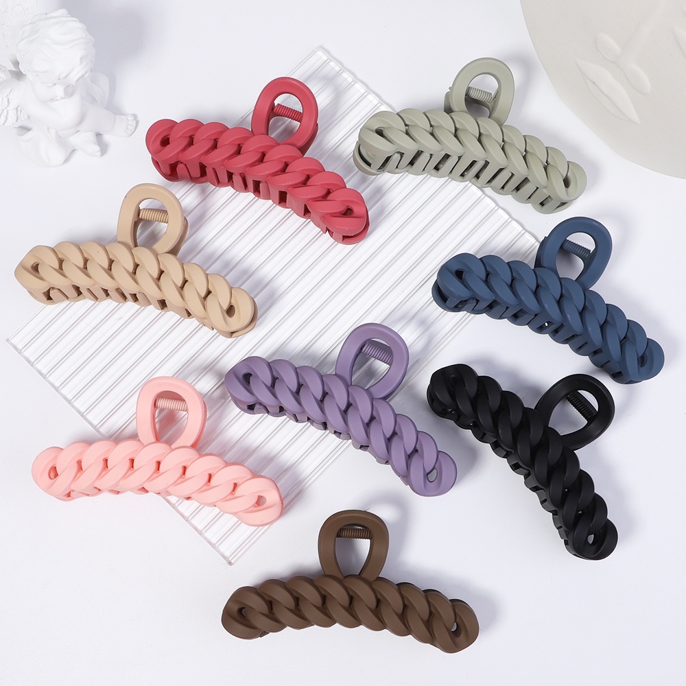 Kẹp tóc RAINBOW BOWS nhựa acrylic nhám phong cách Hàn Quốc dành cho nữ