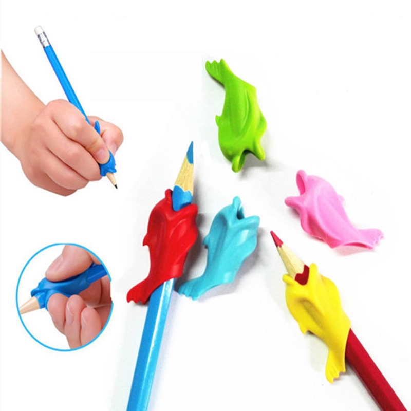 Set 10 Dụng Cụ Silicone Hỗ Trợ Điều Chỉnh Tư Thế Cầm Bút Cho Bé