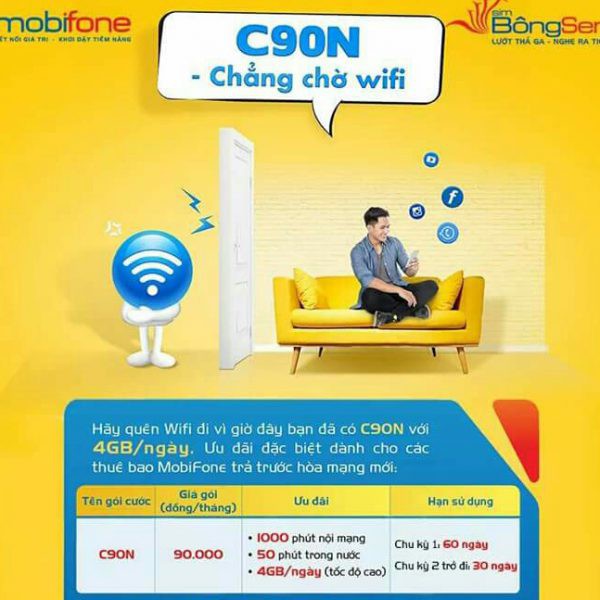 sim mobi c90N-3 tháng