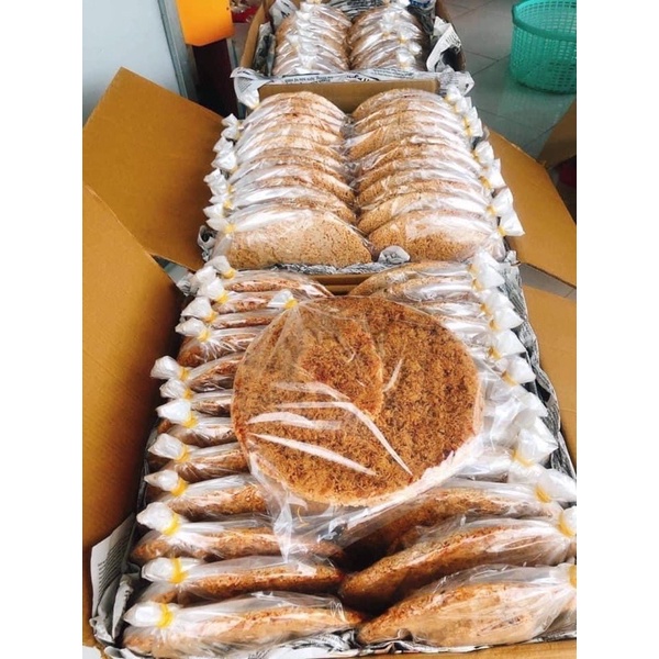 Cơm cháy siêu ruốc sài gòn đáy nồi siêu giòn ngon 2 loại vuông tròn 500gam