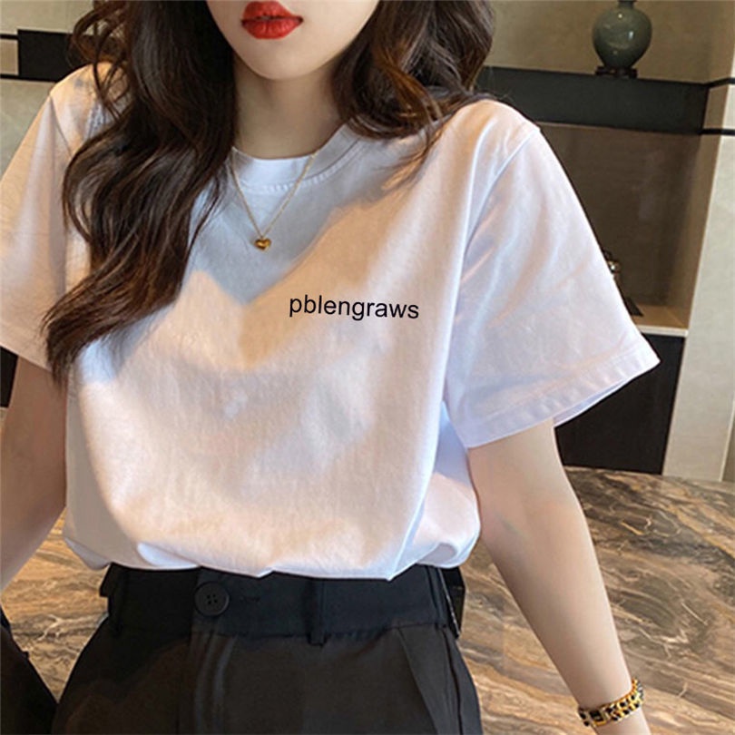 Áo Thun 100% Cotton Tay Ngắn Dáng Rộng Phong Cách Hàn Quốc Thời Trang Mùa Hè Hàng Mới