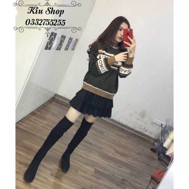 Chân váy 2 tầng dập ly có quần trong - Chân váy ngắn xếp ly QC sang chảnh | BigBuy360 - bigbuy360.vn