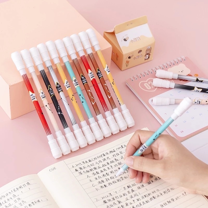 Bút Xoay Đồ Chơi Cân Bằng Linh Hoạt Họa Tiết Chòm Sao Hoạt Hình Cho Trẻ Em