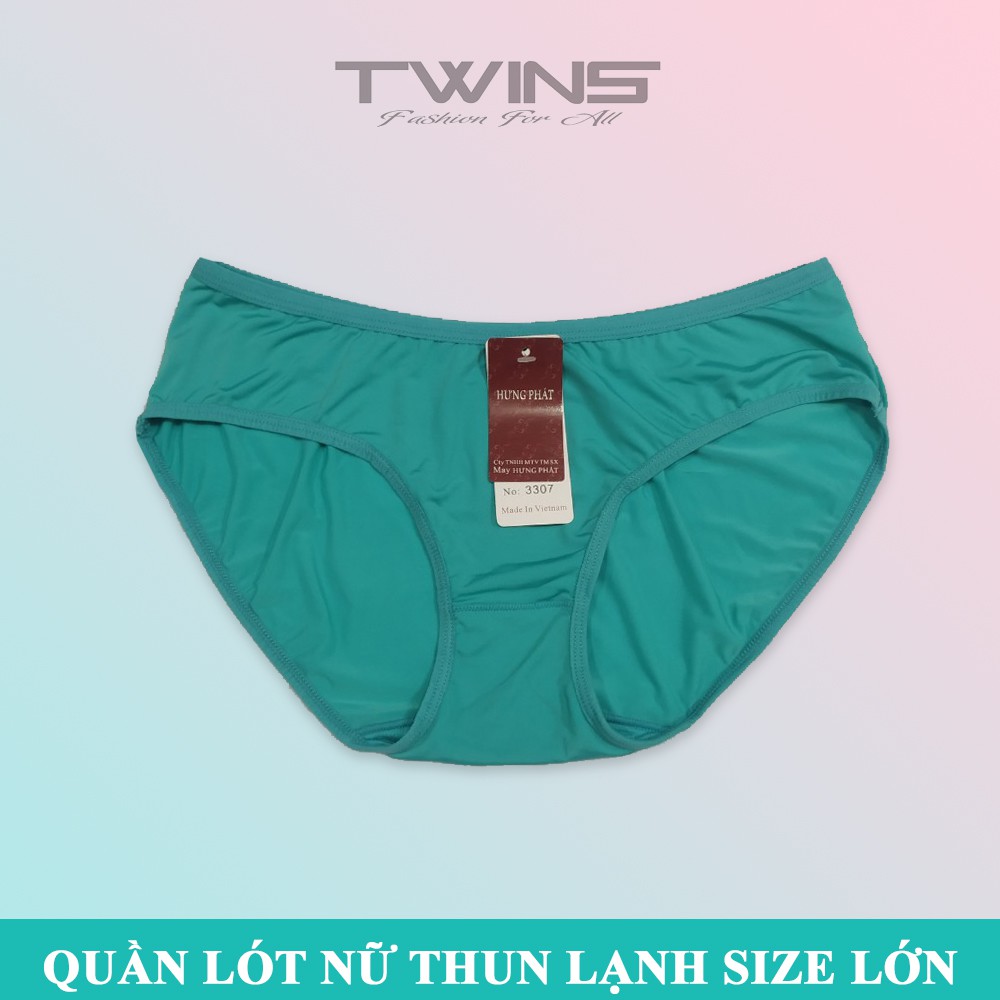Quần lót nữ thun lạnh trơn cao cấp Hưng Phát dạng lưng nhỏ chất liệu mềm mịn thoáng mát co giãn bigsize từ 60kg-75kg