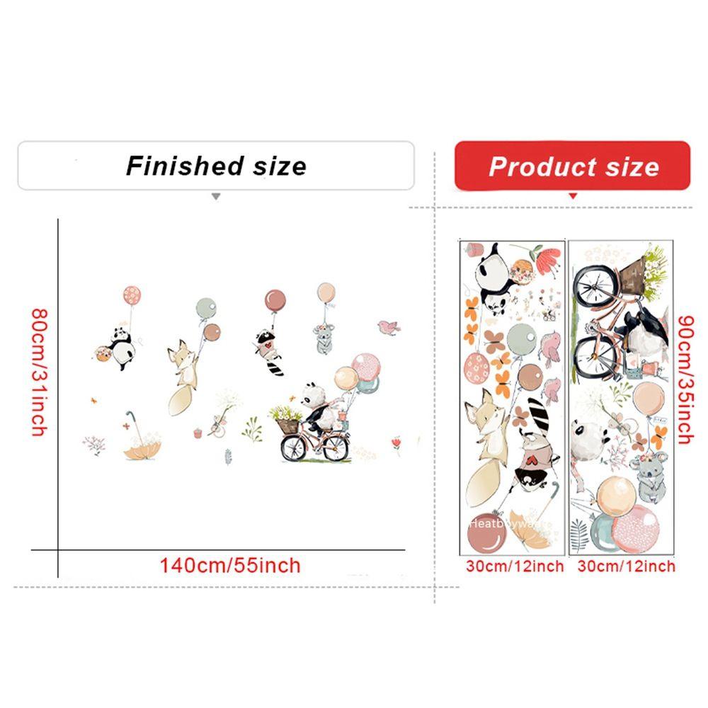 Sticker Dán Tường Họa Tiết Động Vật Dễ Thương Bắt Mắt