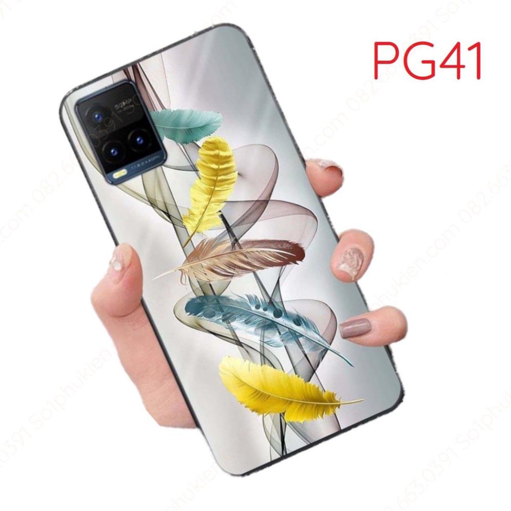 Ốp kính cường lực và dẻo in hình dành cho VIVO Y21 / Y21s / Y33s in hình đẹp nghệ thật họa tiết đẹp mắt