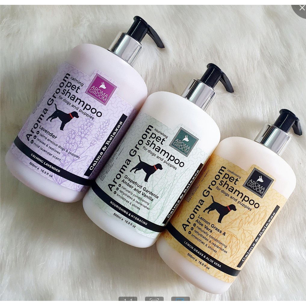Sữa tắm dưỡng lông chó mèo Aroma Groom 500ml
