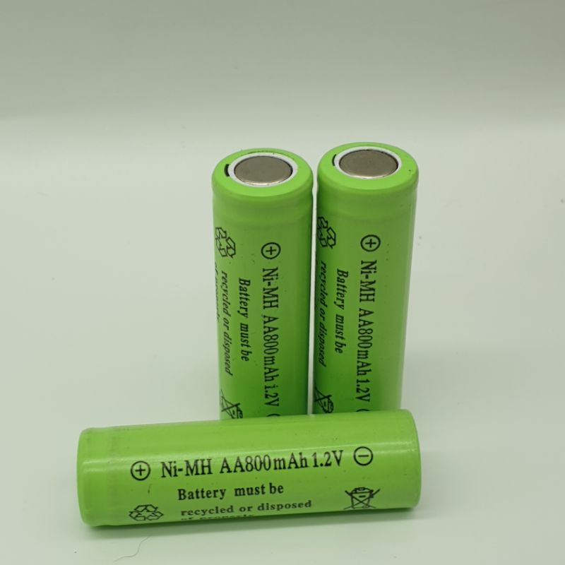 Achun.vn - PIN SẠC Ni-MH AA 1500mAh/2500mah - 1.2V kích thước 14x50mm đầu phẳng