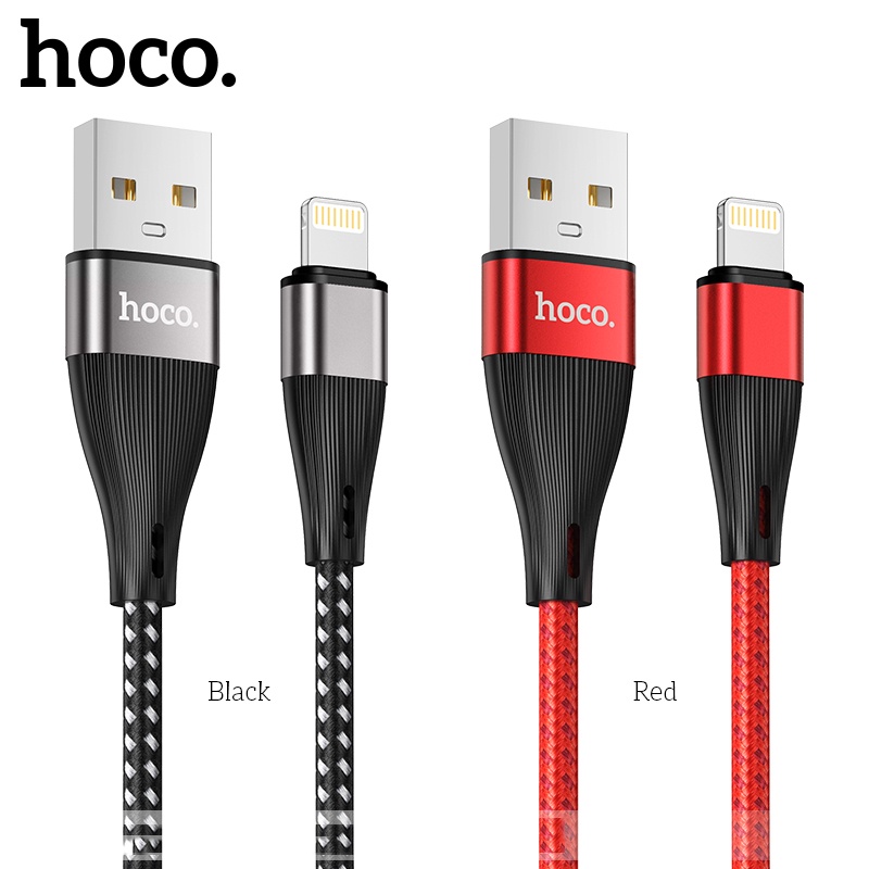 Cáp Sạc Nhanh Và Truyền Dữ Liệu Hoco X57 2.4A Dây Dù Cổng Dành Cho IP Dài 1m - Chính Hãng