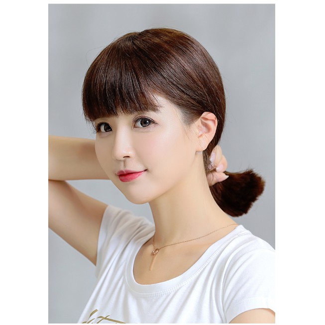 [Mã BMBAU300 giảm 7% đơn 499K] Tóc Giả Cúp Ngang Vai TGT-014 [ WINA ] 100% Tóc Thật 40cm