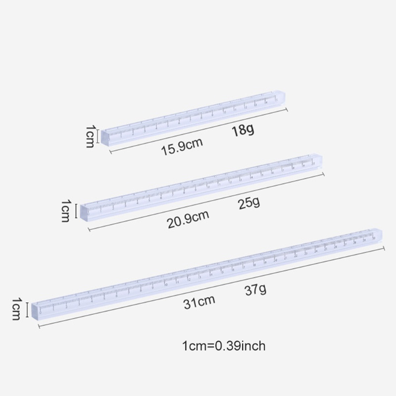 Thước Nhựa Học Toán Chính Xác 30cm Dành Cho Học Sinh