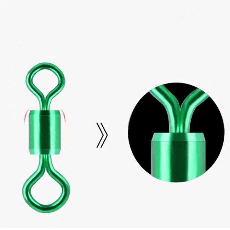 [FreeShip] [Ảnh thật] Vỉ Khoá Link Hình Số 8 Ma Ní Buộc Câu Đơn Chống Xoắn Cao Cấp