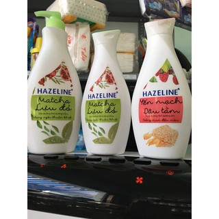 Sữa dưỡng thể dưỡng trắng Hazeline Matcha Lựu Đỏ