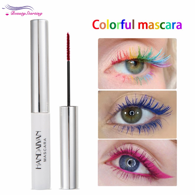 [Hàng mới về] Mascara không thấm nước làm cong và dài mi quyến rũ 12 màu sắc chọn lựa