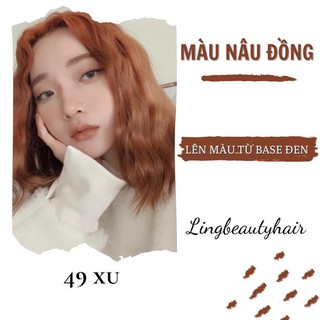 Thuốc Nhuộm Tóc Màu Nâu Đồng- Không Cần Tẩy Tóc- Lên Được Từ Nền Đen - ( Sale gốc)