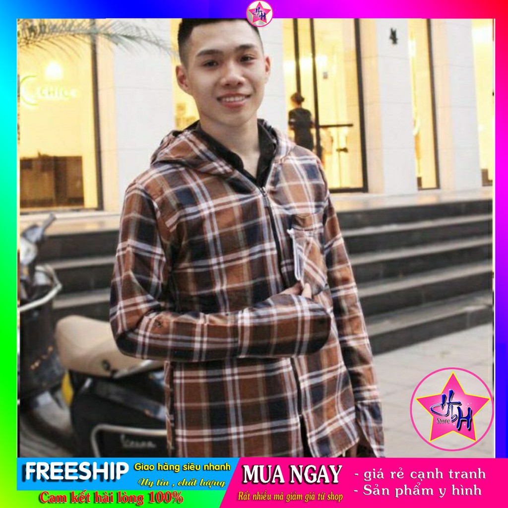 áo chống nắng nam cao cấp, áo chống nắng kẻ 2 lớp | BigBuy360 - bigbuy360.vn