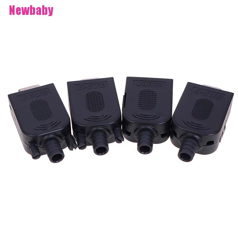 Đầu nối không hàn DB9 9 Pin RS232 RS485