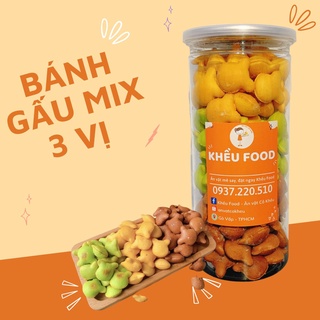 Bánh gấu nhân kem mix 3 vị hủ 450g - khều food