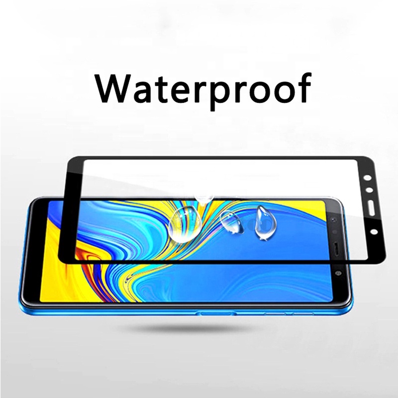 Cường lực Samsung A7 2018 , A9 2018 full màn hình 9D , 10D độ cứng 9H bảo vệ màn hình - Tặng 1 bộ giấy lau