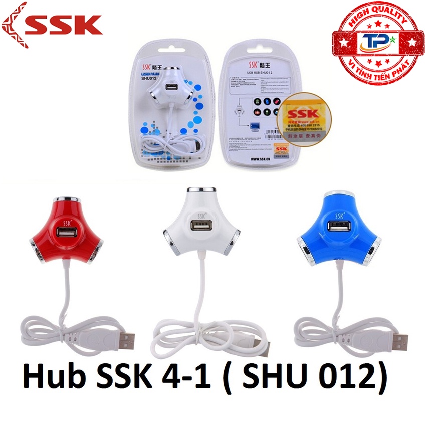 Hub USB 4 cổng chia USB 1 ra 4 SSK SHU012