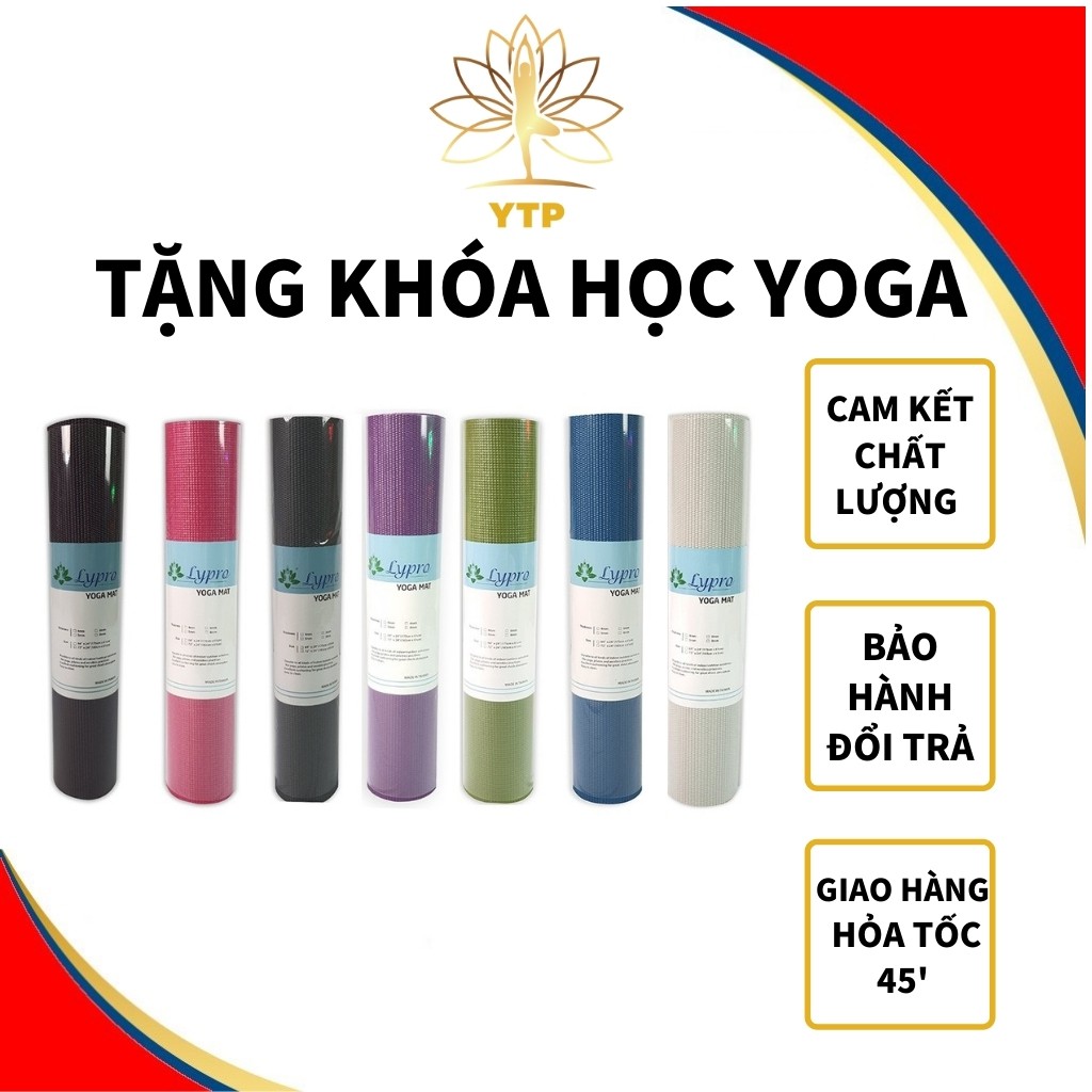 ❤️️ TẶNG TÚI ĐỰNG CAO CẤP ❤️️ Thảm Tập Yoga LYPRO6MM PVC Loại 1 Dày 6mm Hàng VNXK Siêu Dày, Siêu Êm, Siêu Đẹp