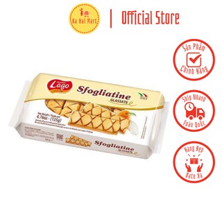 Bánh xốp Sfogliatine Glassate với bột ngàn lớp Puff pastry Glazed 135g - Lago Italia