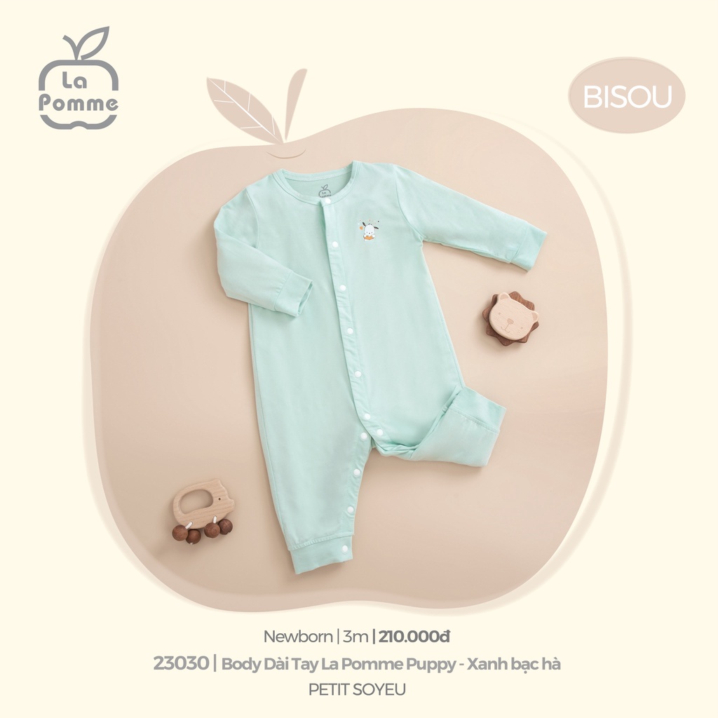 La Pomme Body Dài Tay liền thân La Pomme Puppy AW2022