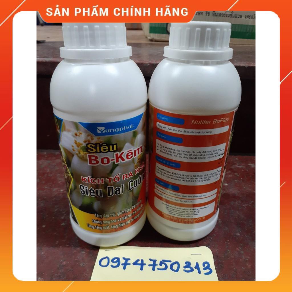 PHÂN BÓN LÁ SIÊU BO- KẼM KÍCH TỐ RA HOA, SIÊU DAI CUỐNG CHAI 500ML