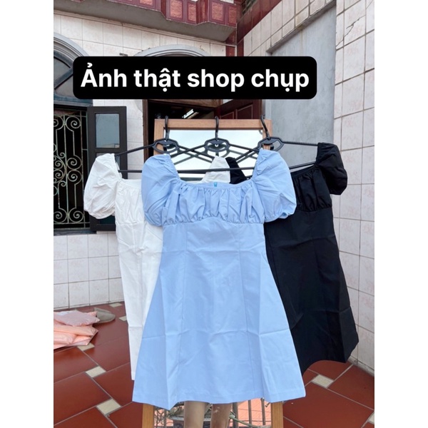 váy nữ chữ A cup ngực trễ vai cho nữ - V26