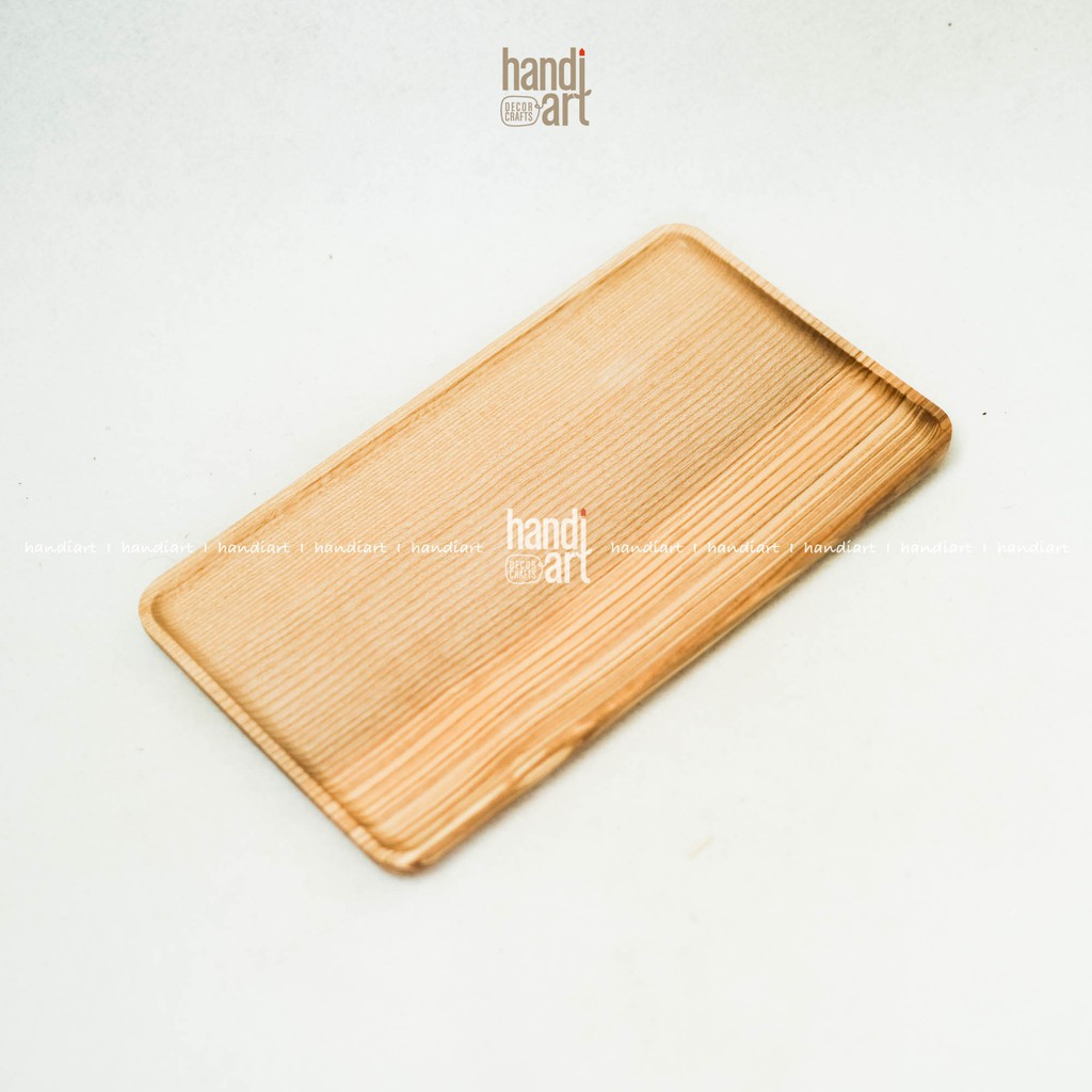 Khay gỗ hình chữ nhật - Khay đựng thức ăn - Rectangular wooden tray