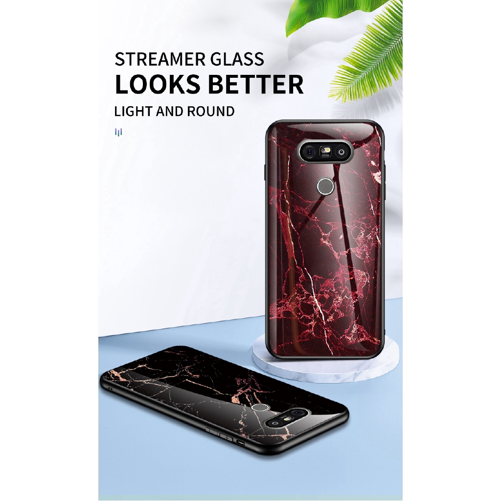 Ốp lưng TPU tráng kính cường lực cho LG G5 G6 G5S Plus G6 Play G7