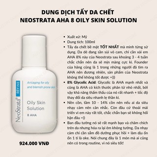 Dung Dịch Tẩy Da Chết Hóa Học Neostrata AHA 8%