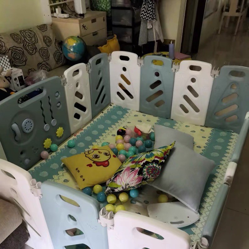 Quây nhựa gấp gọn cao 65cm chất liệu nhựa nguyên sinh không mùi an toàn