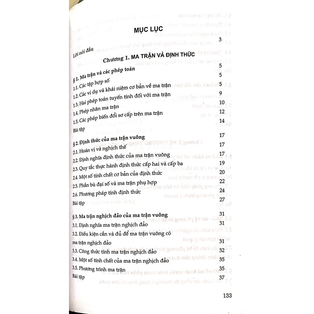 Sách - Toán Cao Cấp Tập 1 - Đại Số Tuyến Tính ( Dùng Cho Sinh Viên Các Ngành Kinh Tế Và Quản Trị Kinh Doanh)