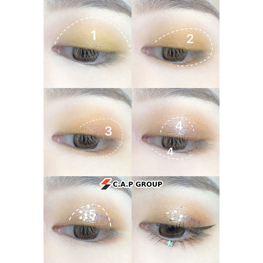 Bảng phấn mắt nội địa trung nhũ lấp lánh kim tuyến 18 ô màu trang điểm mắt Muge Leen - [ Mẫu mới ] | BigBuy360 - bigbuy360.vn