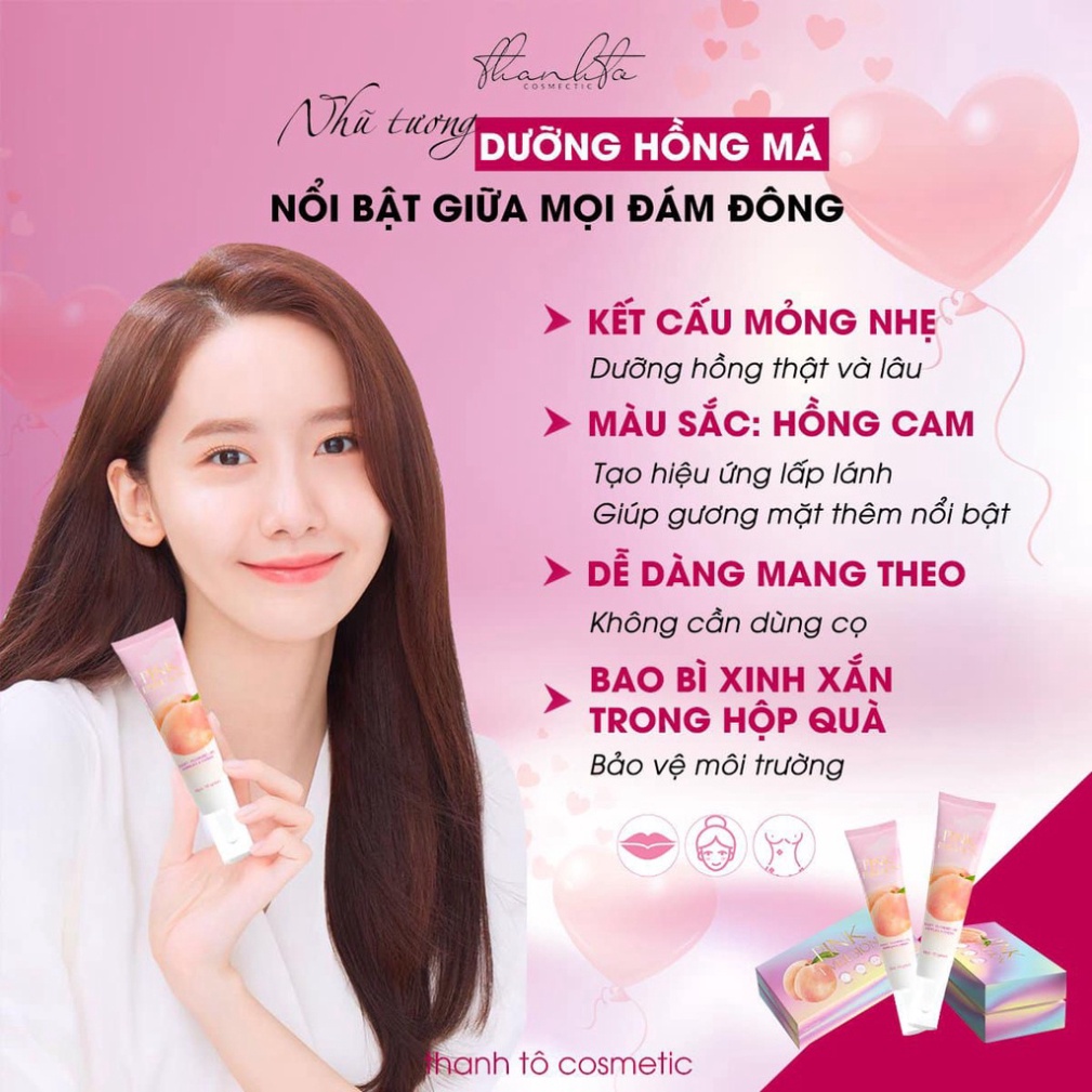 Kem Dưỡng Má Hồng - Pink Emulsion, Dưỡng má hồng từ nhiên, cấp ẩm da mịn mượt, tăng sinh collagen, Aco