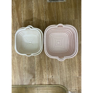 Bộ rổ 2 lớp ( gồm chậu + rổ ) Việt Nhật các cỡ