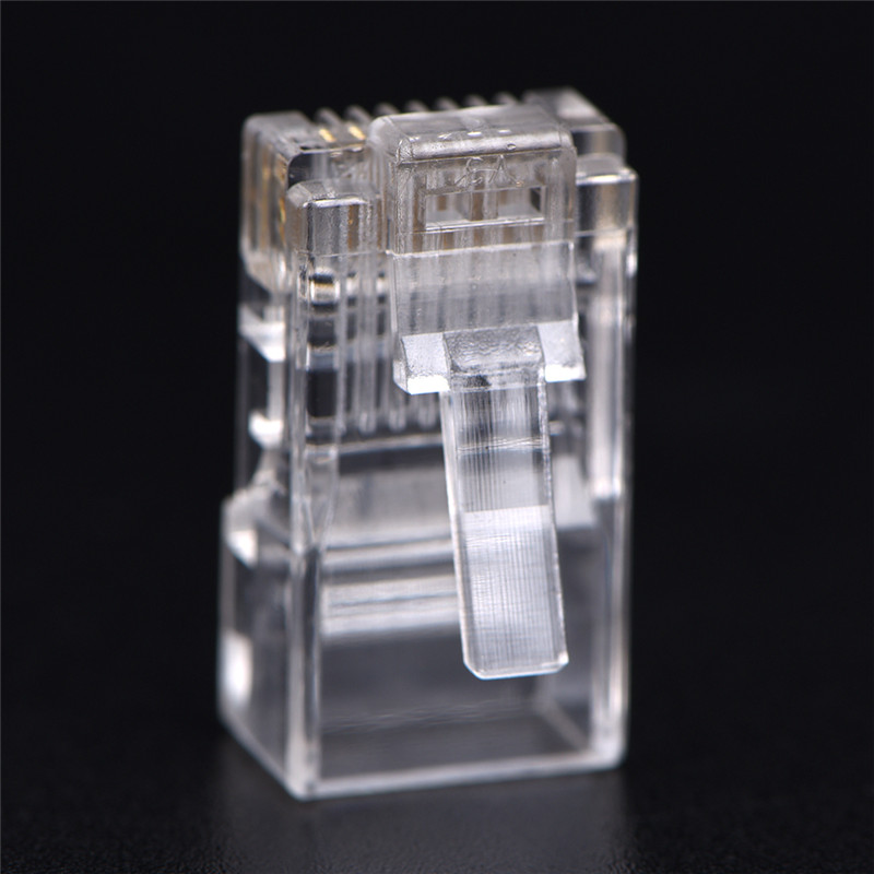 50 Đầu Nối Dây Mạng Pha Lê Rj45 Cat5 8p8c Cho Máy Tính