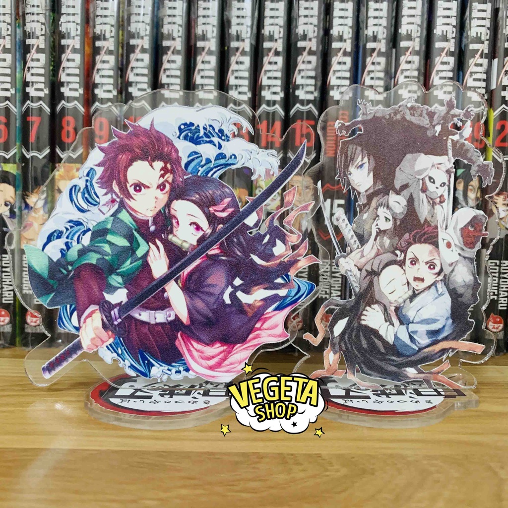 [Cao 10cm] Mô Hình Tượng Standee Acrylic Mica 1 mặt - Thanh Gươm Diệt Quỷ Kimetsu No Yaiba - Tanjiro Nezuko Giyu Rengoku
