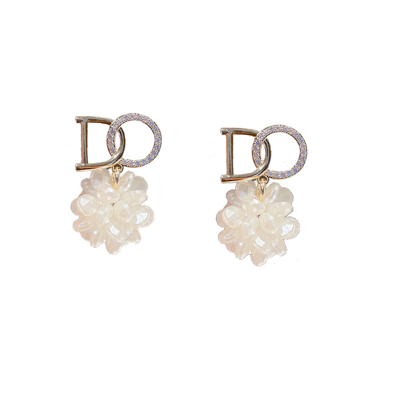 Hoa tai mạ bạc 925 kiểu bông hoa xinh xắn thời trang 2021 dành cho nữ