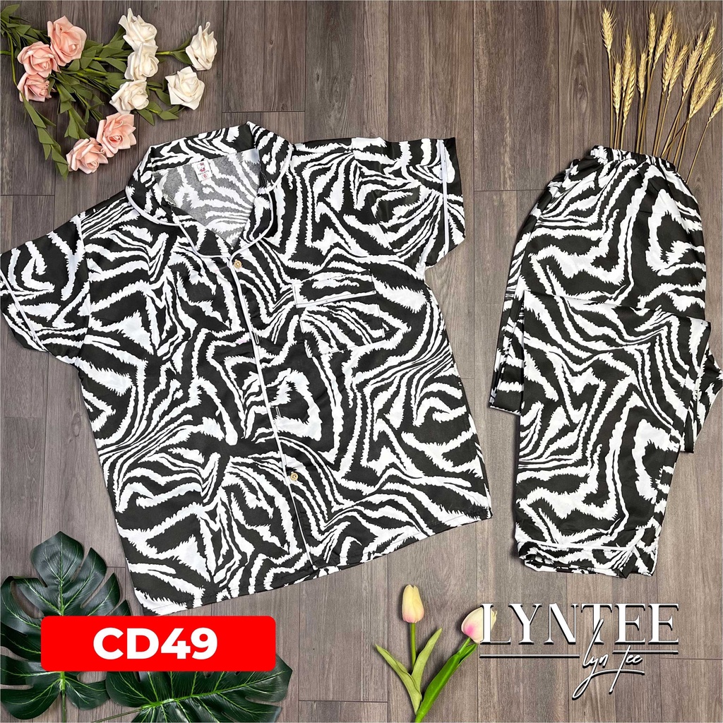 PIJAMA CỘC DÀI kate thái bộ mặc nhà mềm mại dễ thương