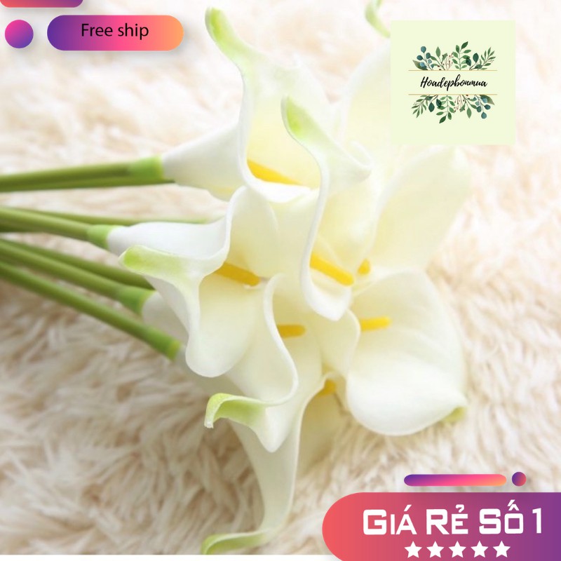 [GIÁ SỈ] Hoa giả - Calla LiLy nhí 35cm mô phỏng giống thật, hoa cô dâu, hoa decor trang trí