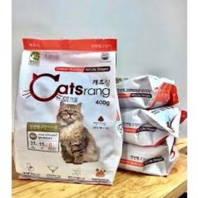 Sỉ Thức ăn cho mèo hạt CATSRANG 400G mọi lứa tuổi Catrang | Túi hạt mèo gói nhỏ Apro IQ Formula