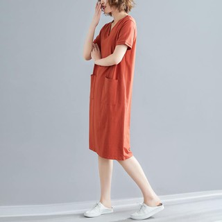 Váy cotton suông