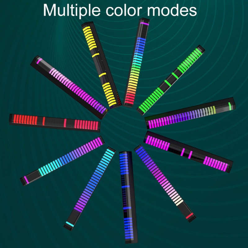 Dải Đèn LED 32 Bit Phát Nhạc Nhiều Màu Trang Trí Nội Thất Xe Hơi