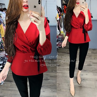 BÁN SỈ ÁO PELUM BUỘC VẠT CHÉO CHO NỮ