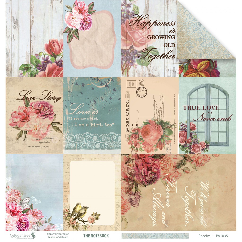 Receive-BST The Notebook (Giấy trang trí scrapbook)