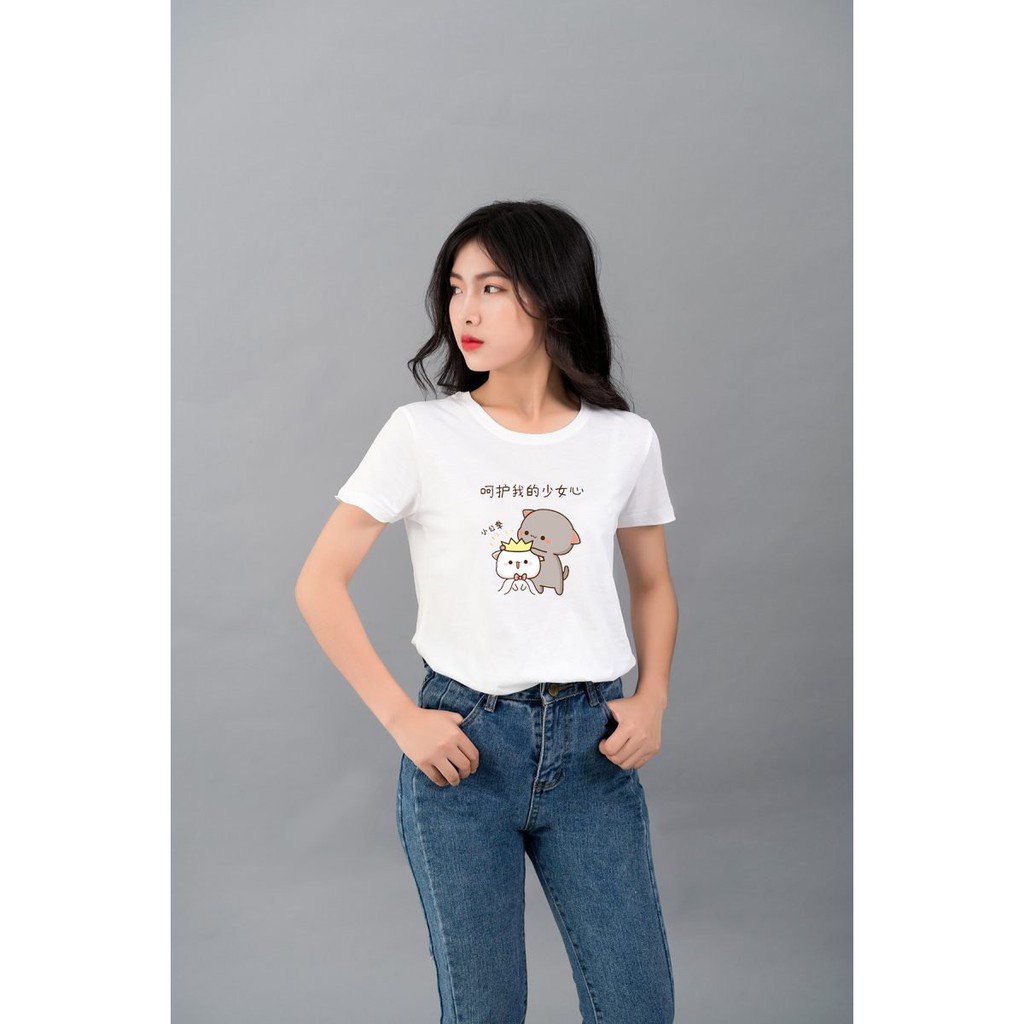 Áo thun mèo dễ thương